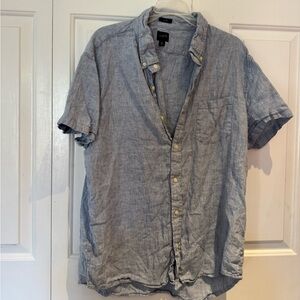 J. Crew Blue Casual Button Down Shirt